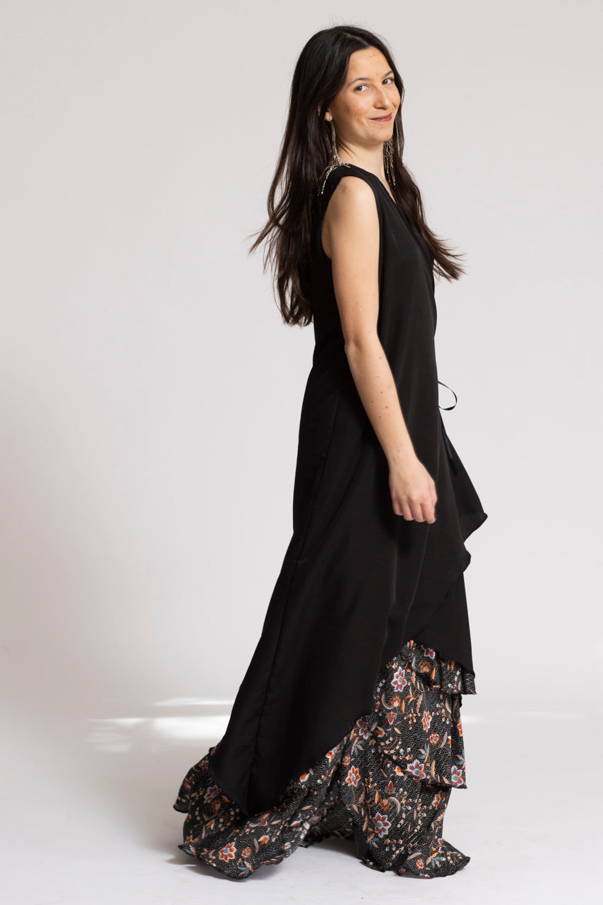 Demi Dress Noir&Cat/Noir