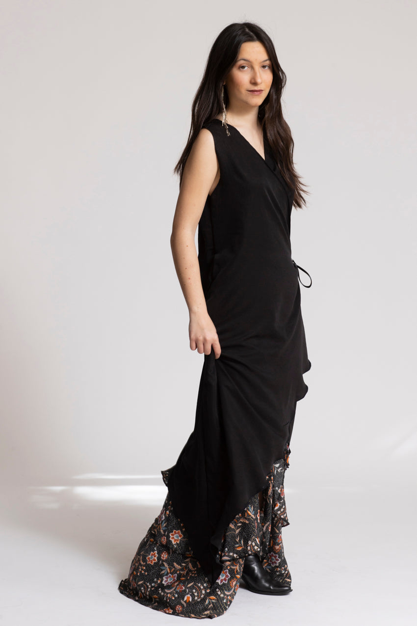 Demi Dress Noir&Cat/Noir