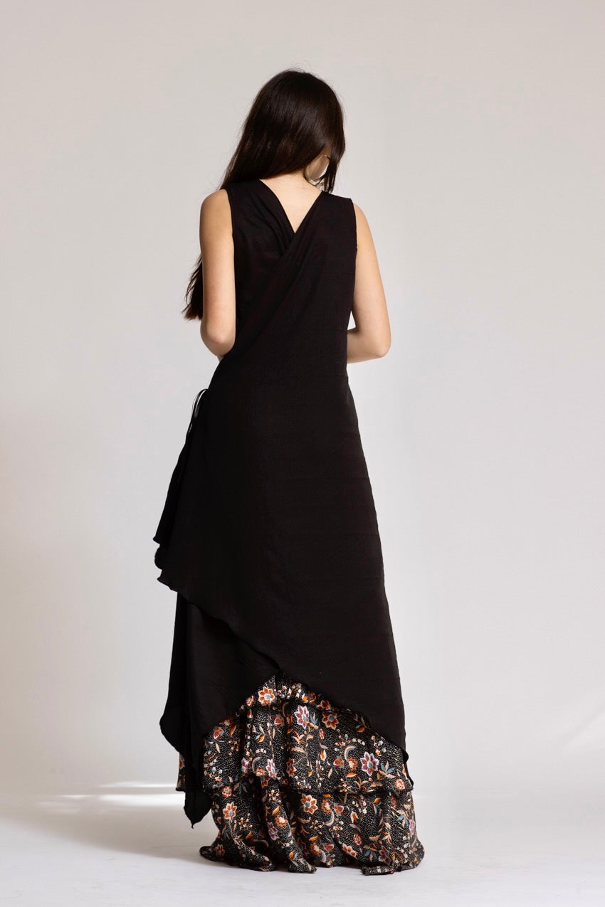 Demi Dress Noir&Cat/Noir