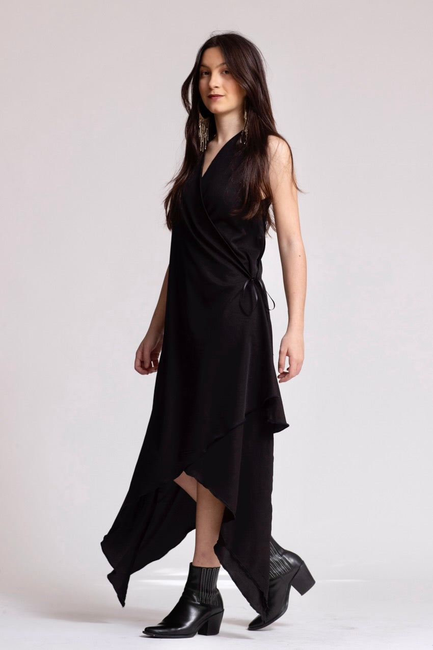 Demi Dress Noir&Noir