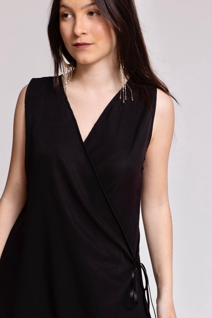 Demi Dress Noir&Noir