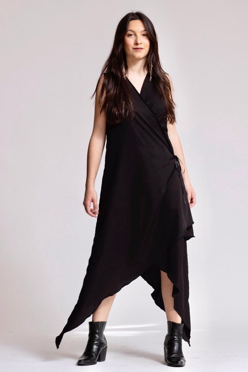 Demi Dress Noir&Noir