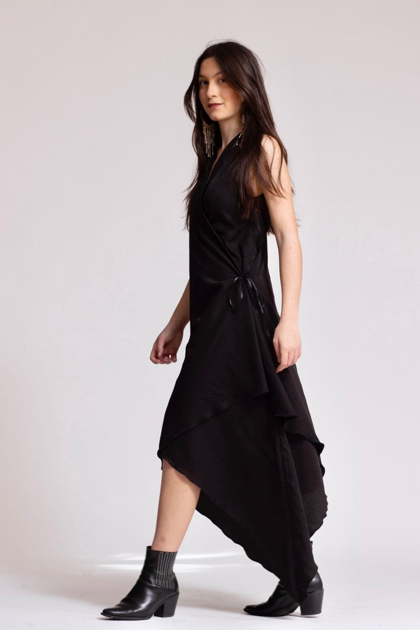 Demi Dress Noir&Noir