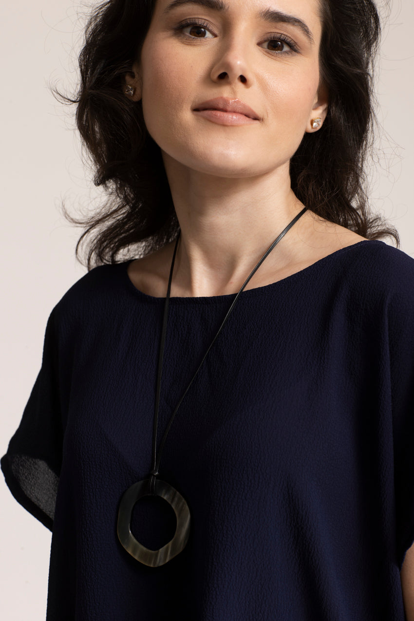 Haut Big T Slide Bleu