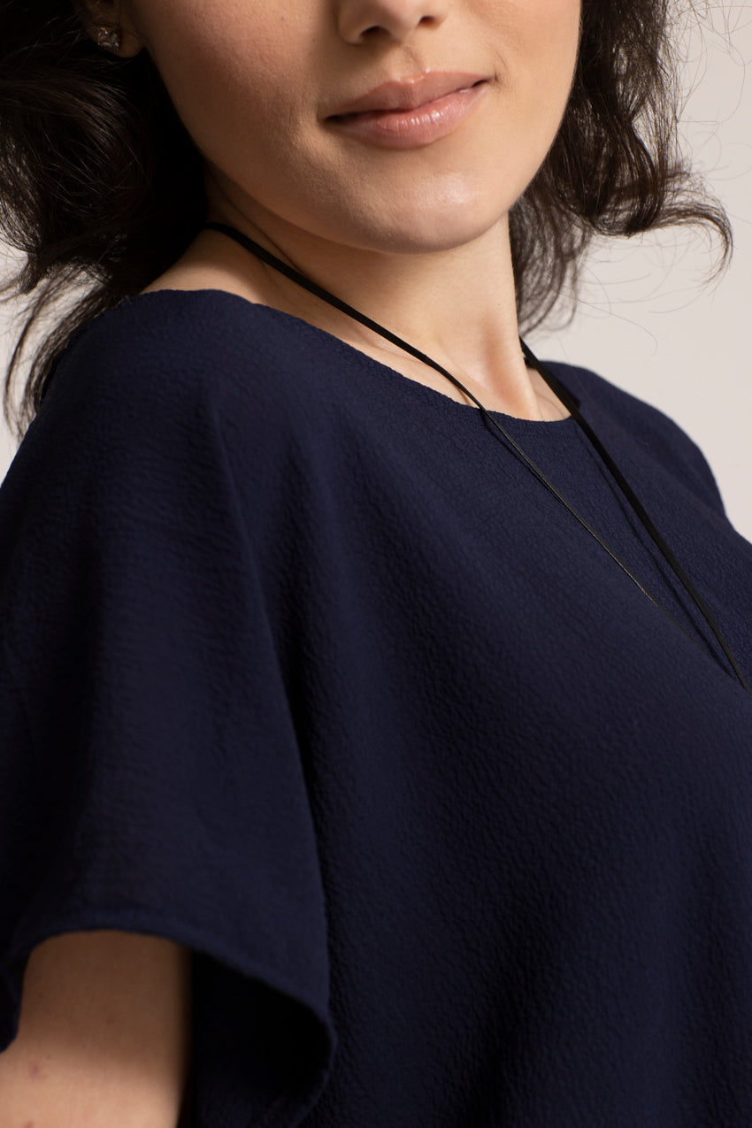 Haut Big T Slide Bleu