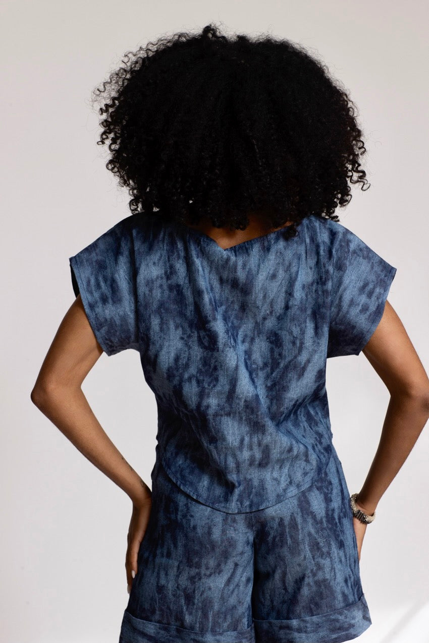 Haut Jeannine Deep&Bleu