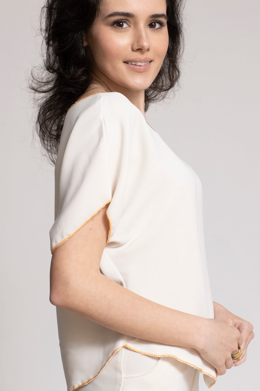 Haut Jeannine Crème