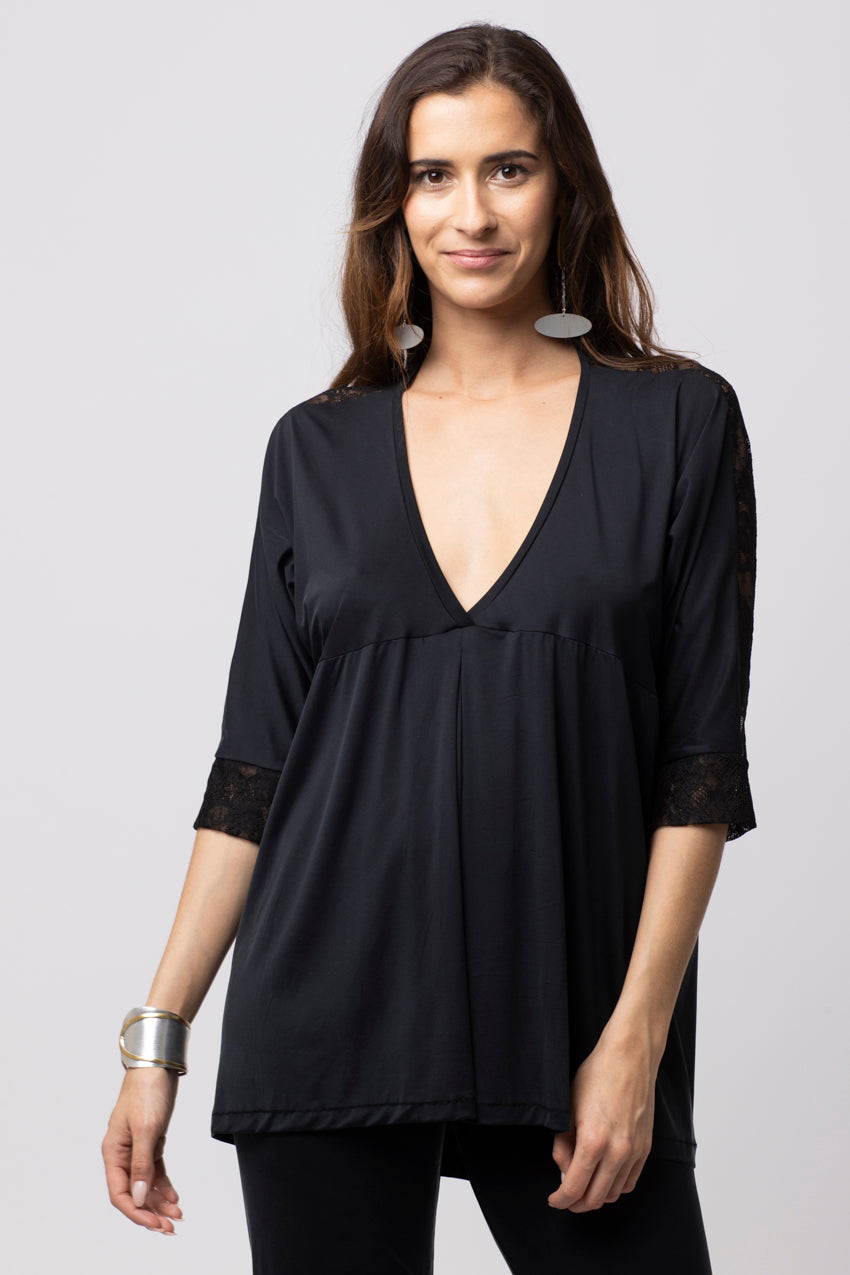 Haut Lorena Dentelle Noir