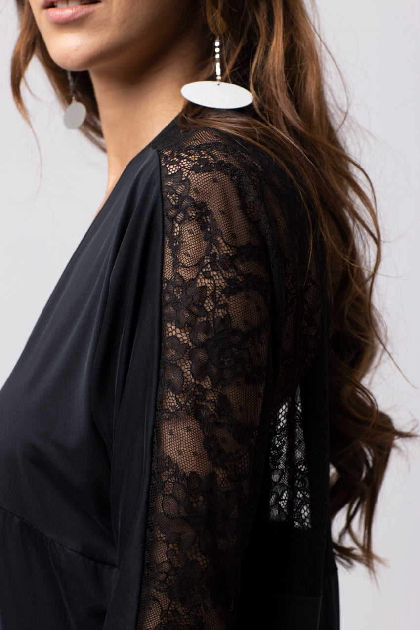 Haut Lorena Dentelle Noir