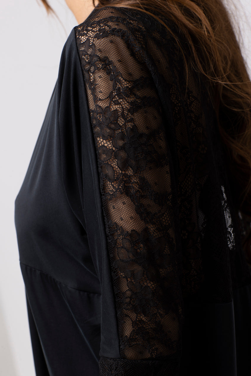 Haut Lorena Dentelle Noir