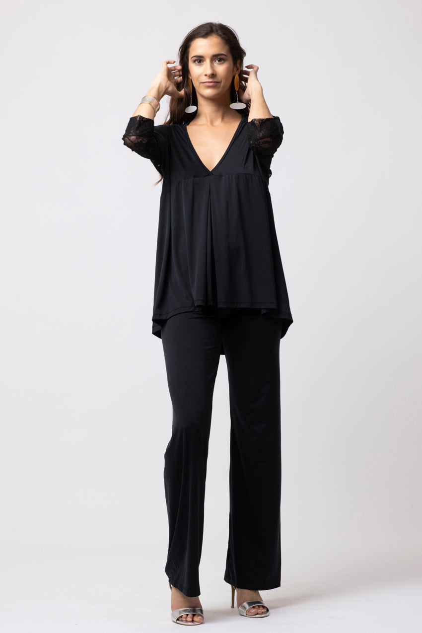 Haut Lorena Dentelle Noir