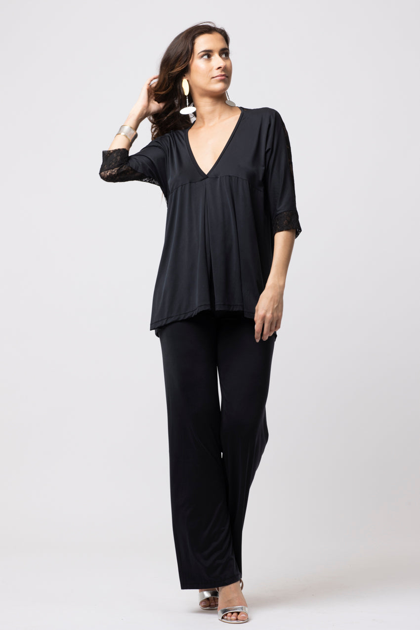 Haut Lorena Dentelle Noir