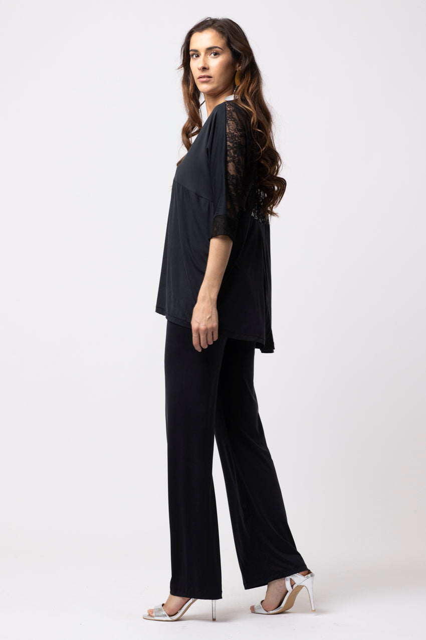 Haut Lorena Dentelle Noir