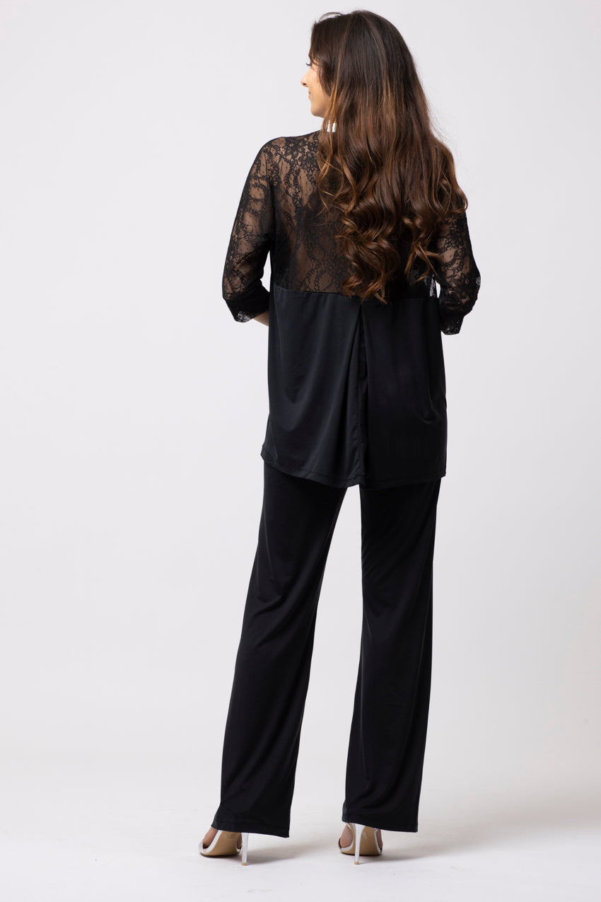 Haut Lorena Dentelle Noir