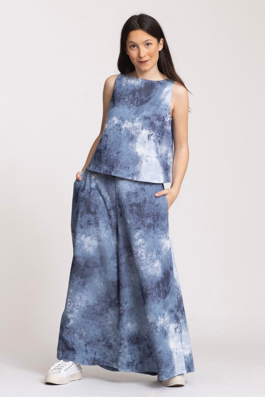 Haut Marine Dos Nageur Denim Ty&DY