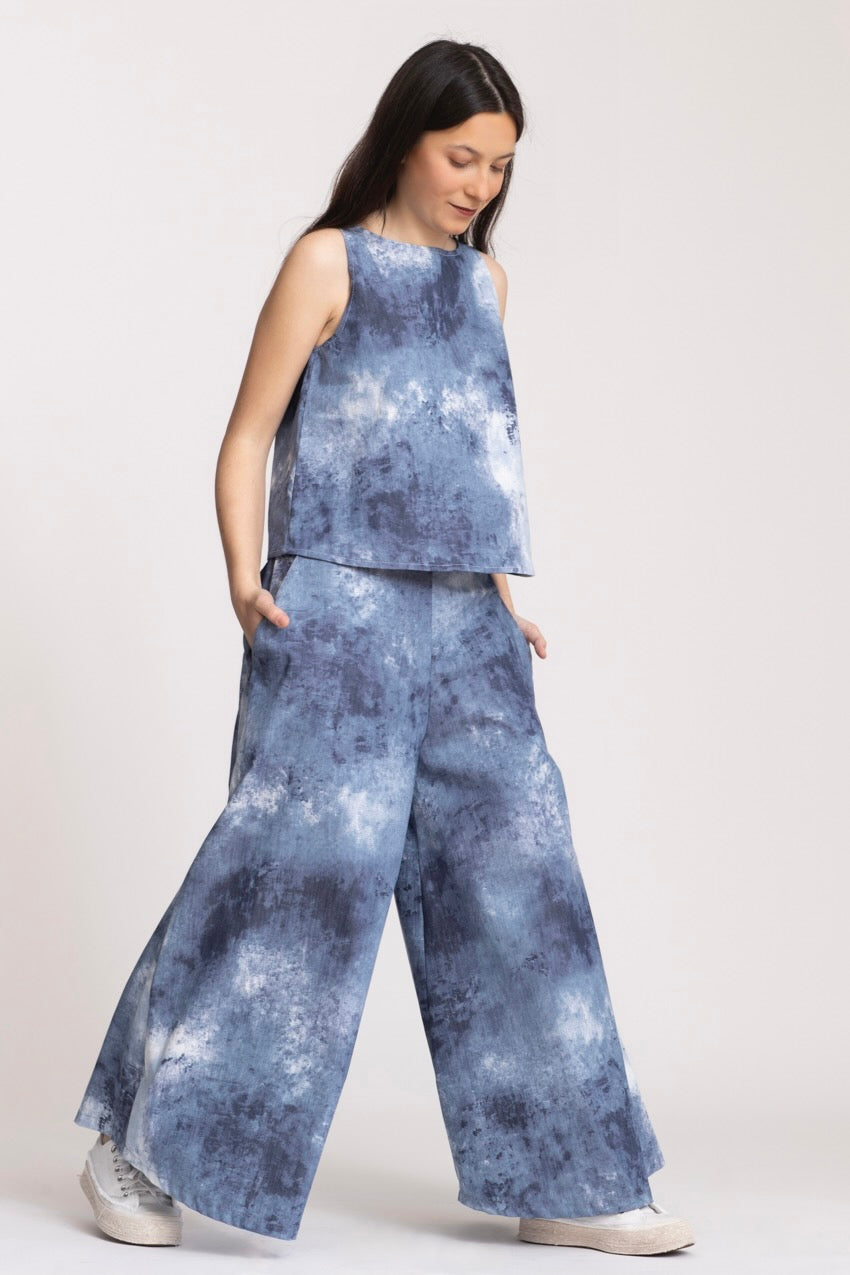 Haut Marine Dos Nageur Denim Ty&DY