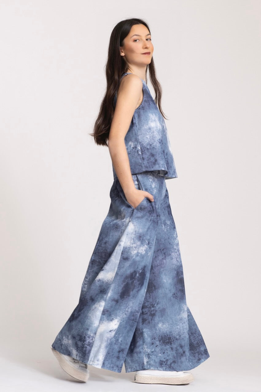 Pantalon Large Taille Elastique Julya TY&Dy