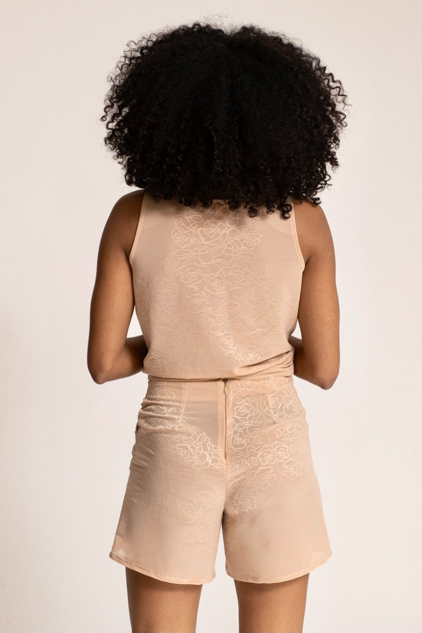 Haut Marine Dos Nageur Lace&Nude