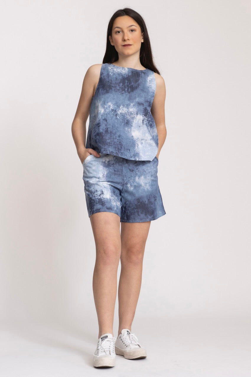 Haut Marine Dos Nageur Denim Ty&DY