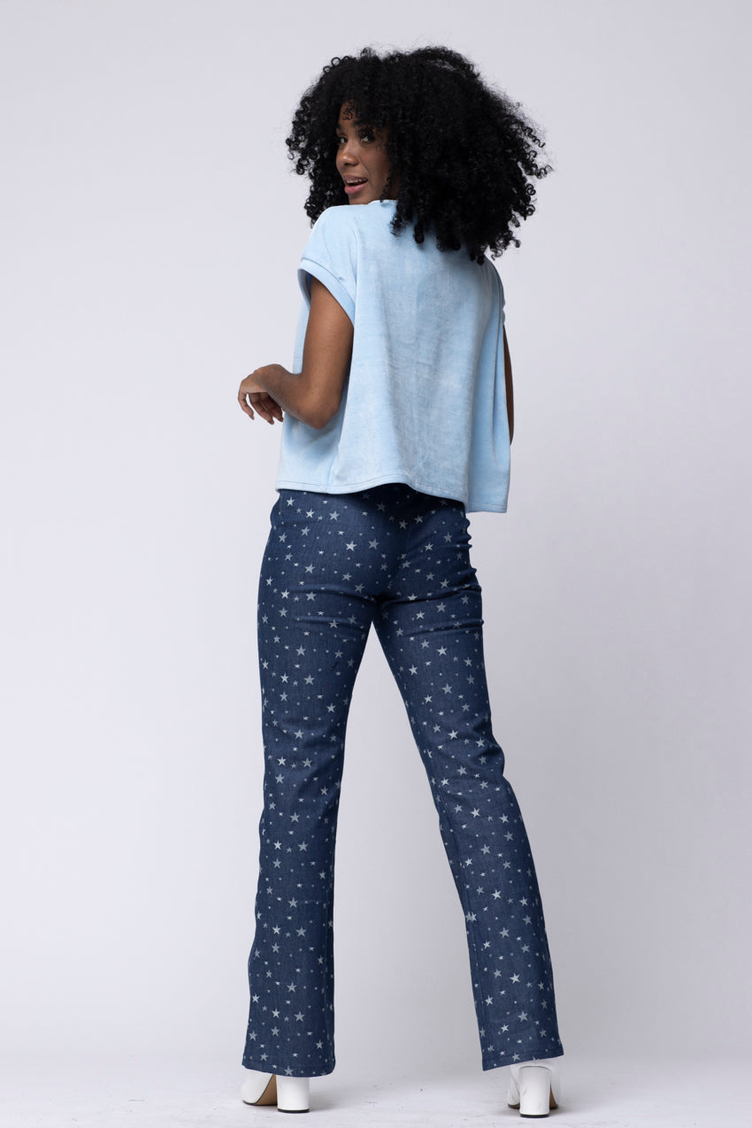 Pantalon Denim Etoilles