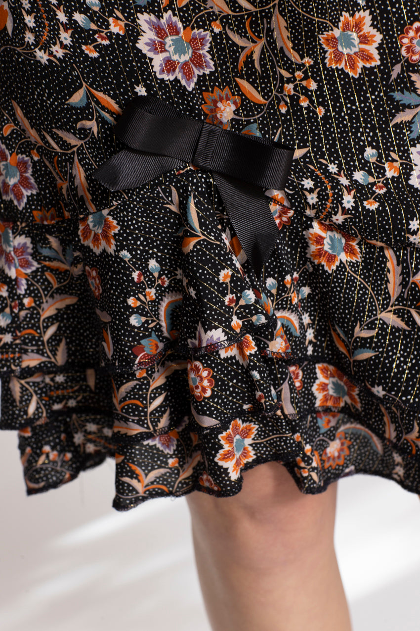 Jupe Courte Volants Cat Noir