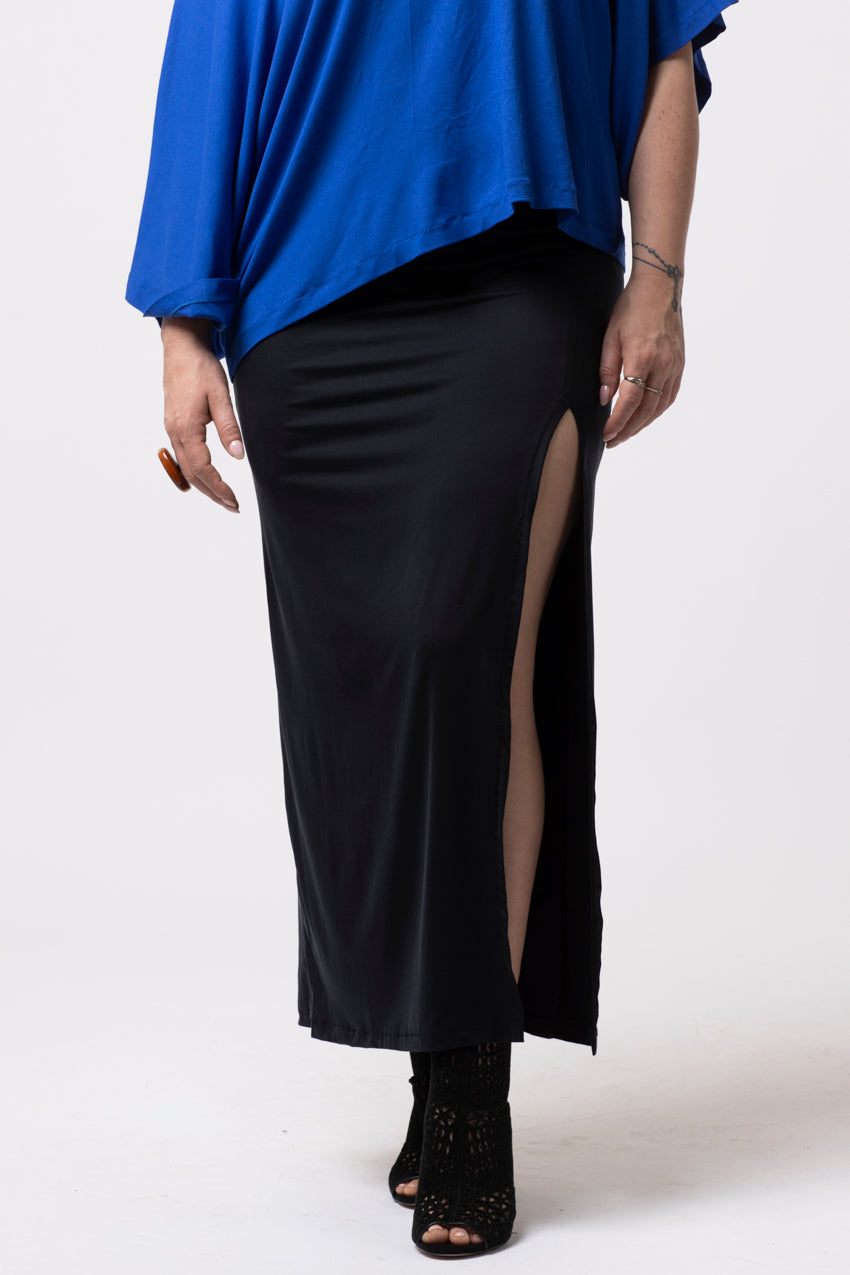 Jupe Longue Slide Noir