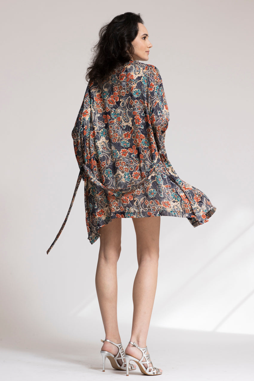 Kimono Kimmy Cat Bleu