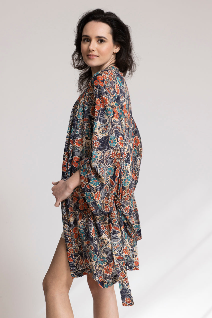 Kimono Kimmy Cat Bleu