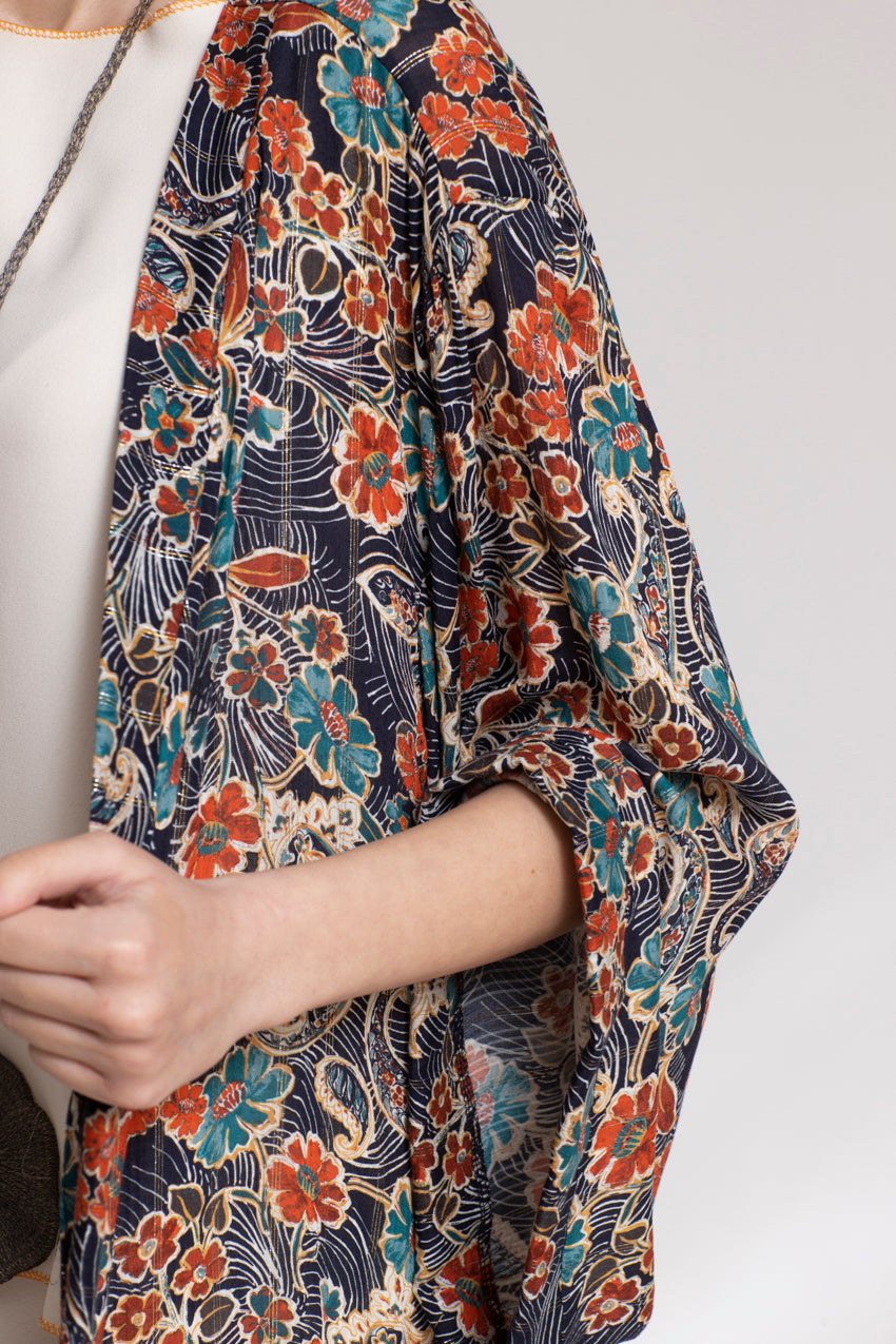 Kimono Kimmy Cat Bleu