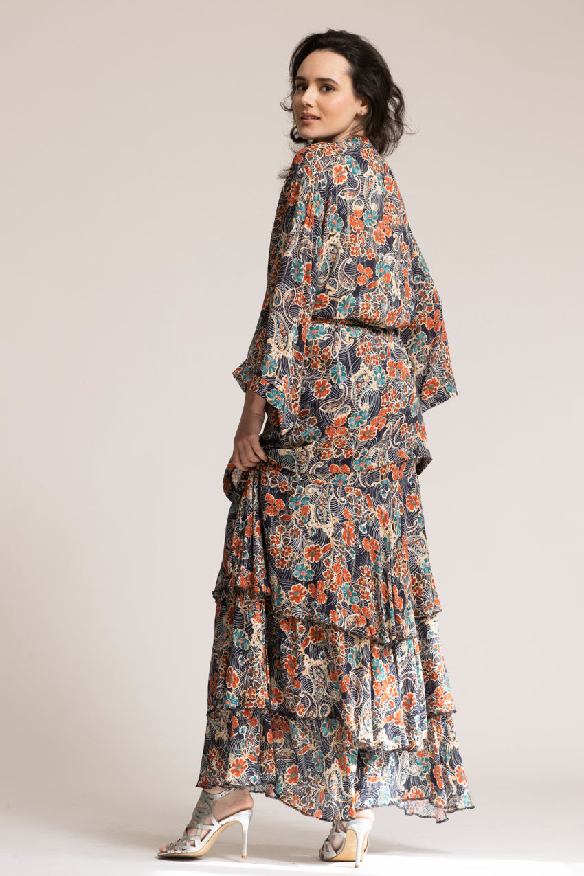 Kimono Kimmy Cat Bleu