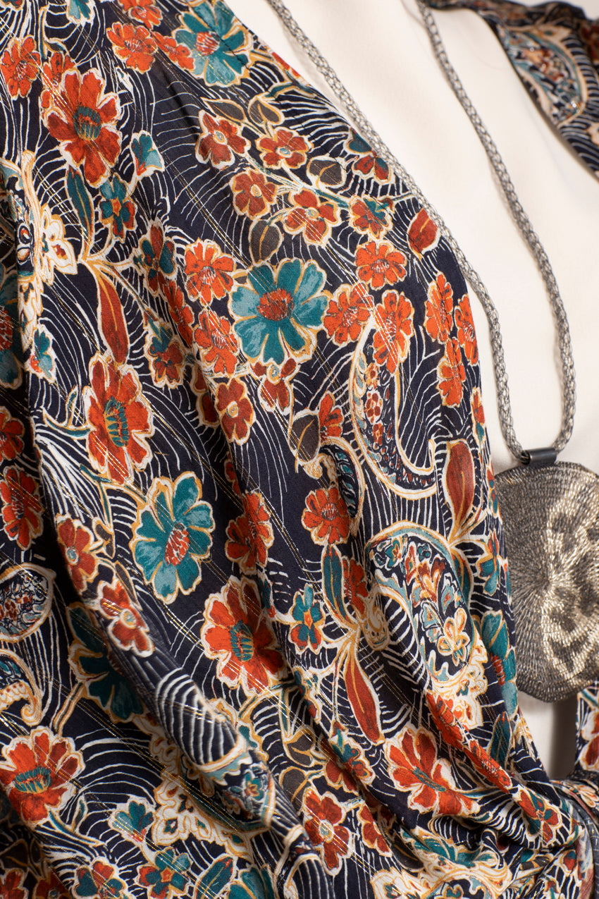 Kimono Petali Cat Bleu