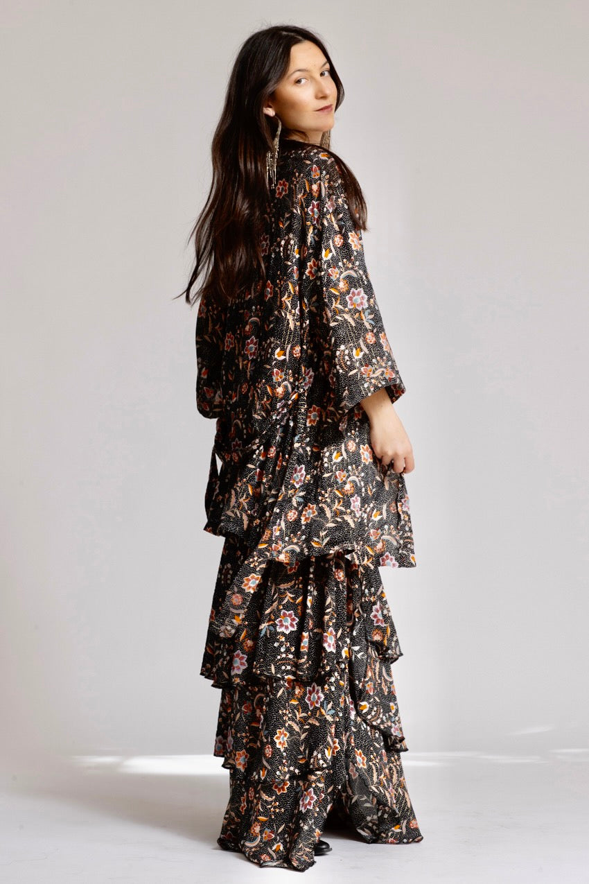 Jupe Longue Volants Cat Noir