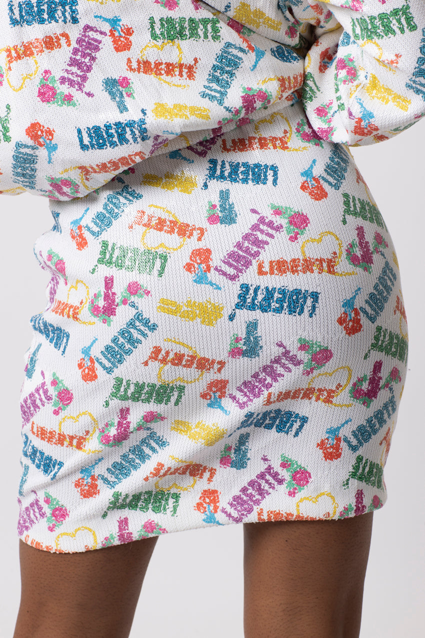 Mini Jupe Liberte Sequins