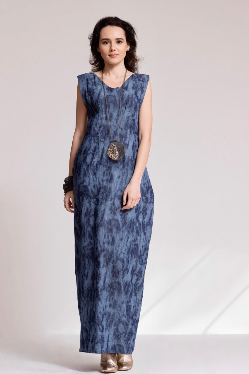 Robe Longue Corolle Denim Deep&Bleu