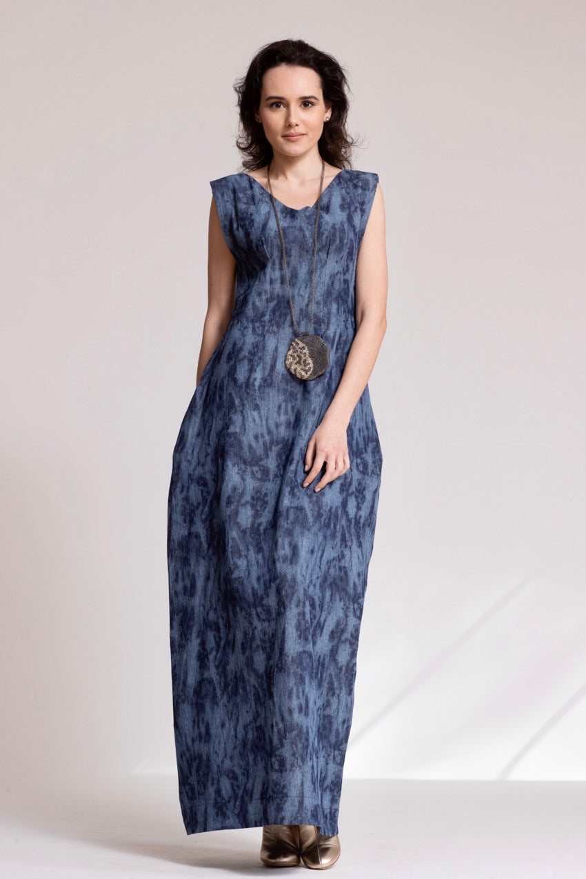 Robe Longue Corolle Denim Deep&Bleu