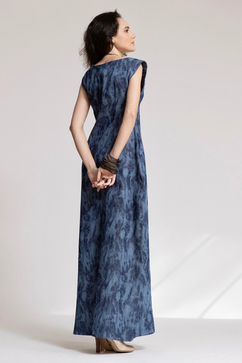 Robe Longue Corolle Denim Deep&Bleu