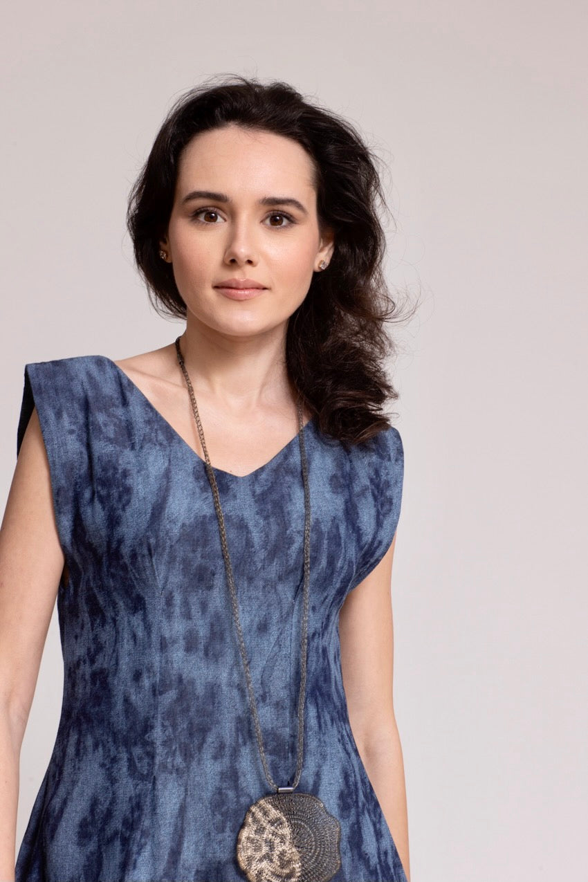 Robe Longue Corolle Denim Deep&Bleu