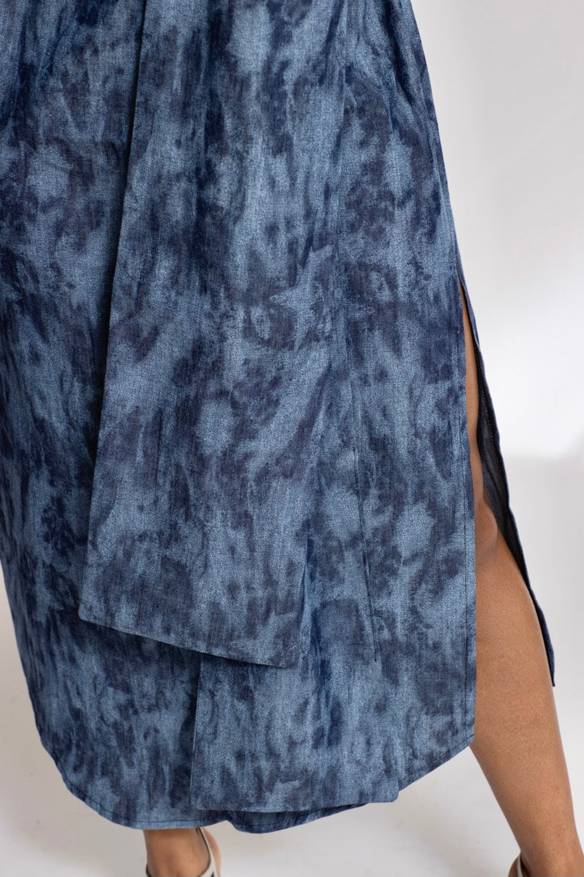 Robe Longue Jeannine Denim Deep&Bleu