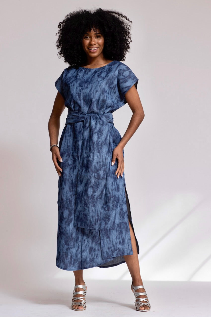 Robe Longue Jeannine Denim Deep&Bleu