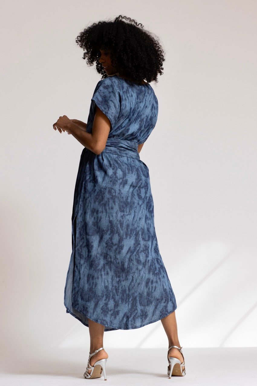 Robe Longue Jeannine Denim Deep&Bleu