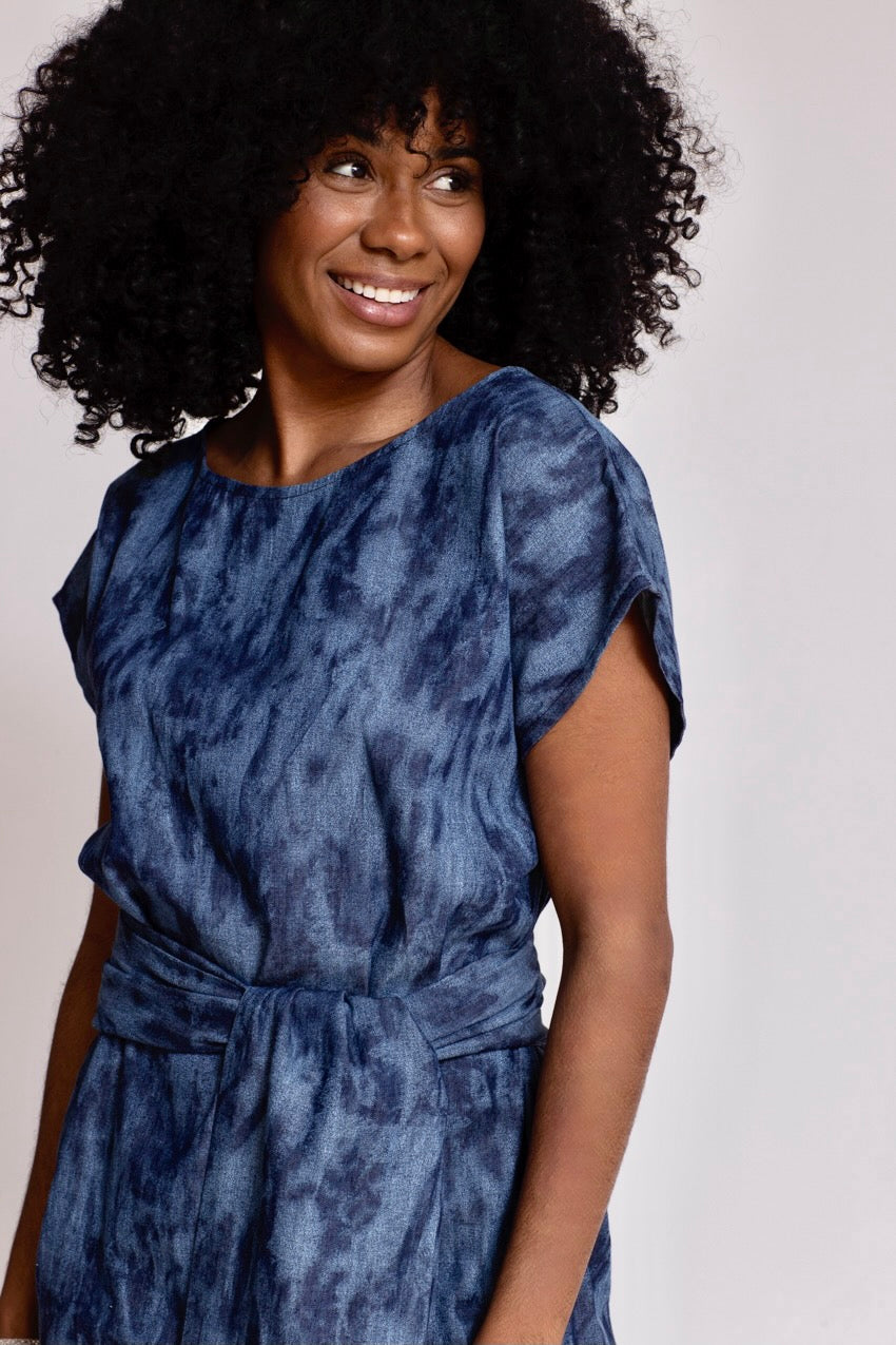 Robe Longue Jeannine Denim Deep&Bleu