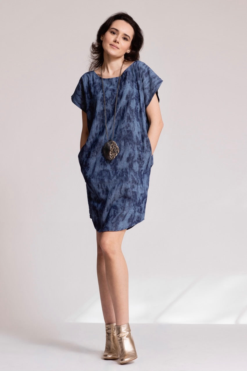 Robe Midi Jeannine Denim Deep&Bleu