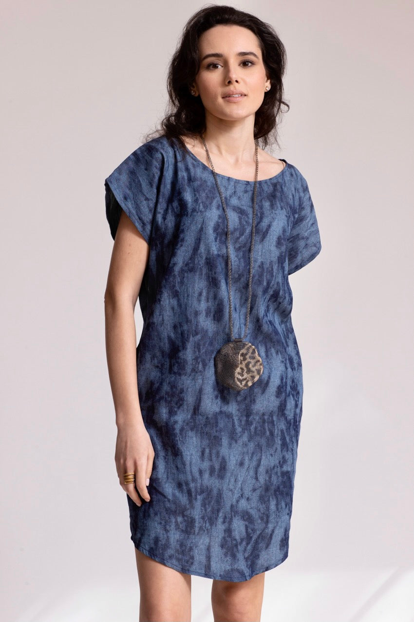Robe Midi Jeannine Denim Deep&Bleu