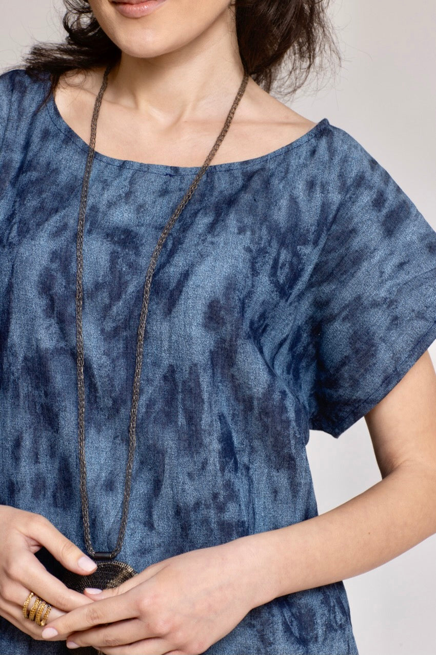 Robe Midi Jeannine Denim Deep&Bleu