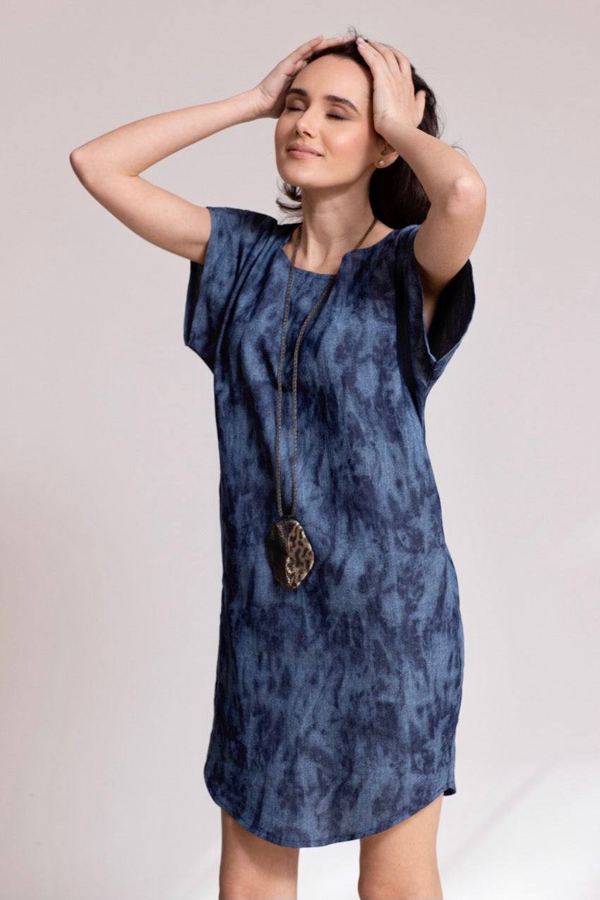 Robe Midi Jeannine Denim Deep&Bleu
