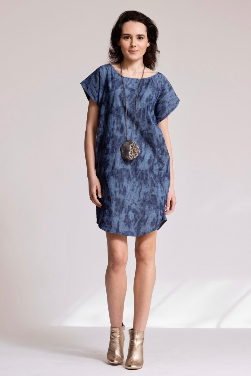 Robe Midi Jeannine Denim Deep&Bleu