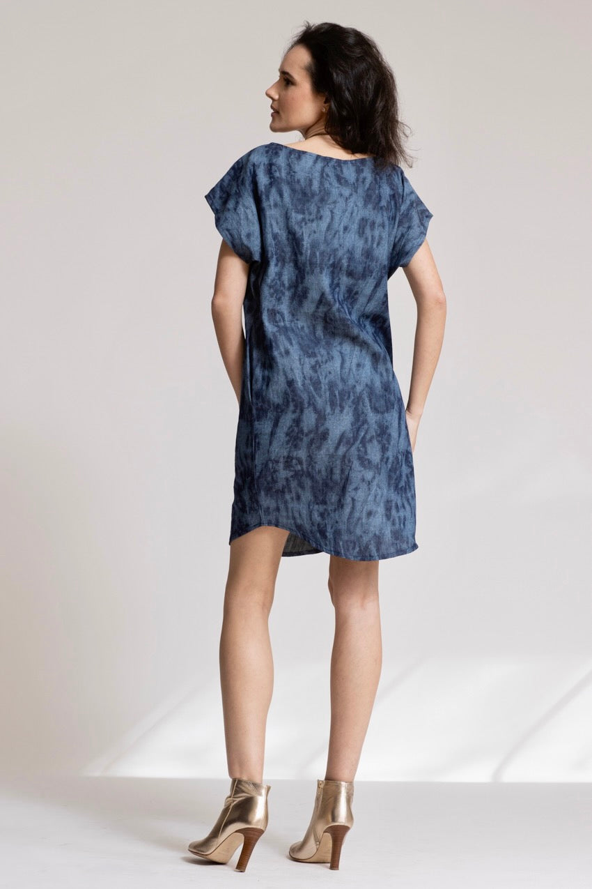 Robe Midi Jeannine Denim Deep&Bleu