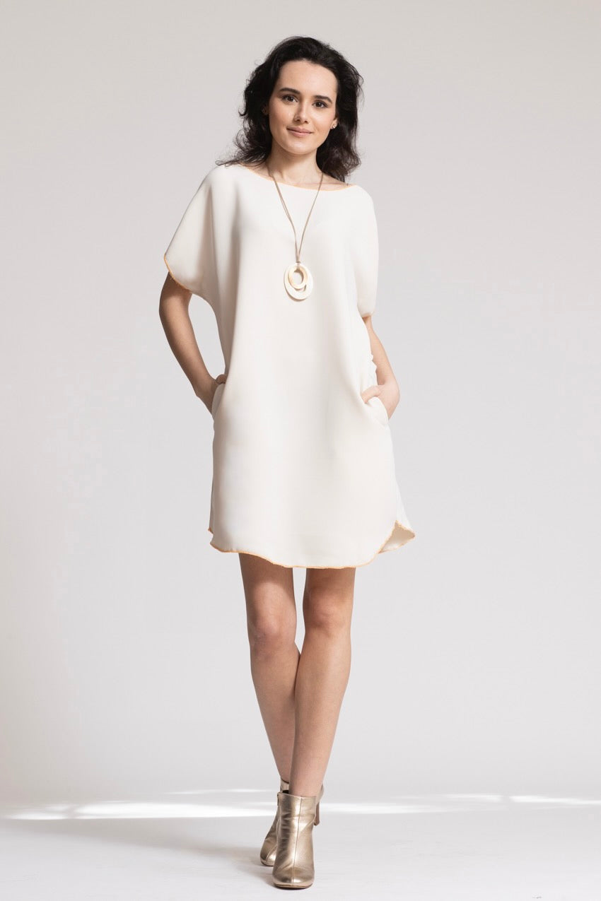 Robe Midi Jeannine Costiera White