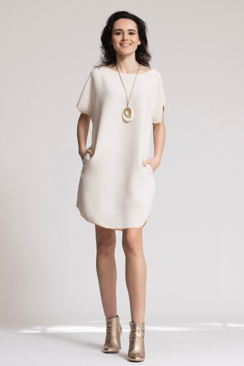 Robe Midi Jeannine Costiera White