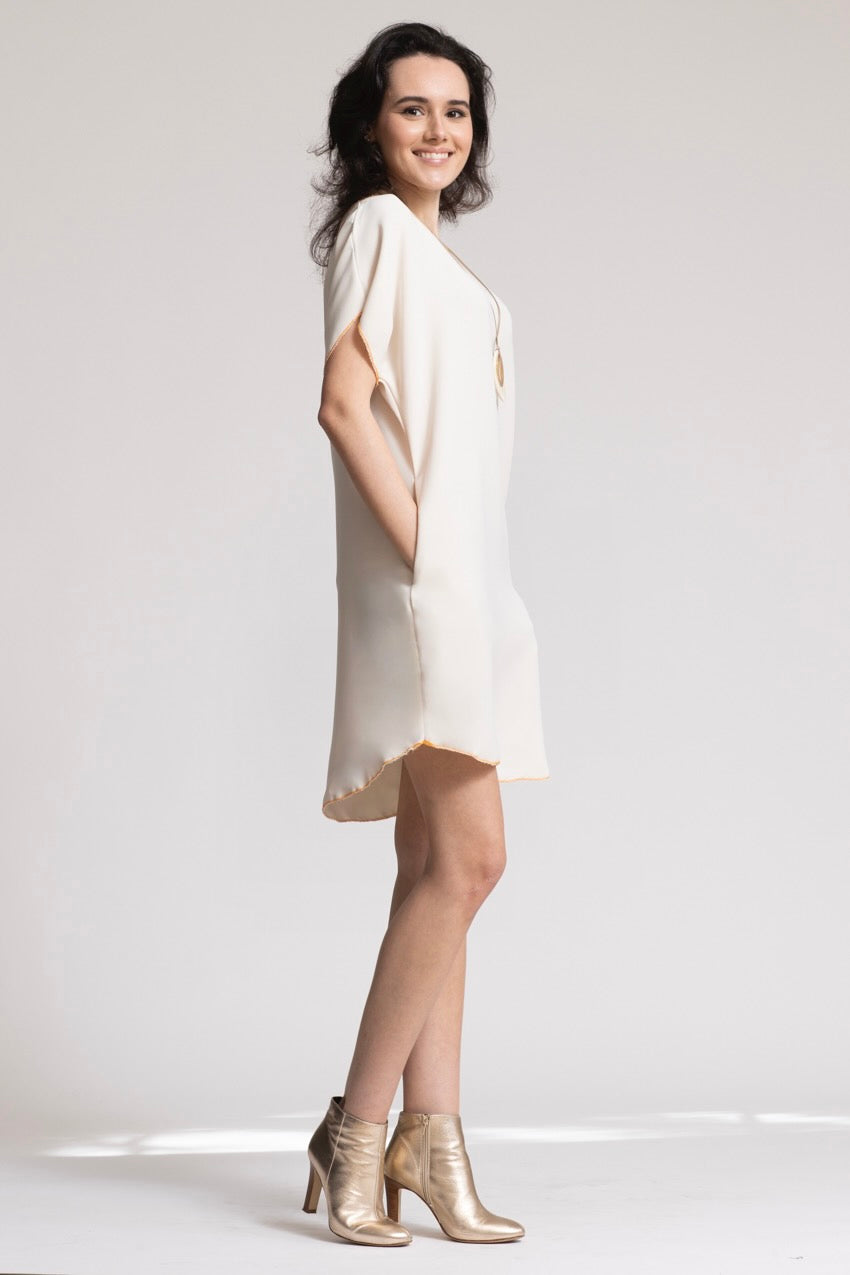 Robe Midi Jeannine Costiera White